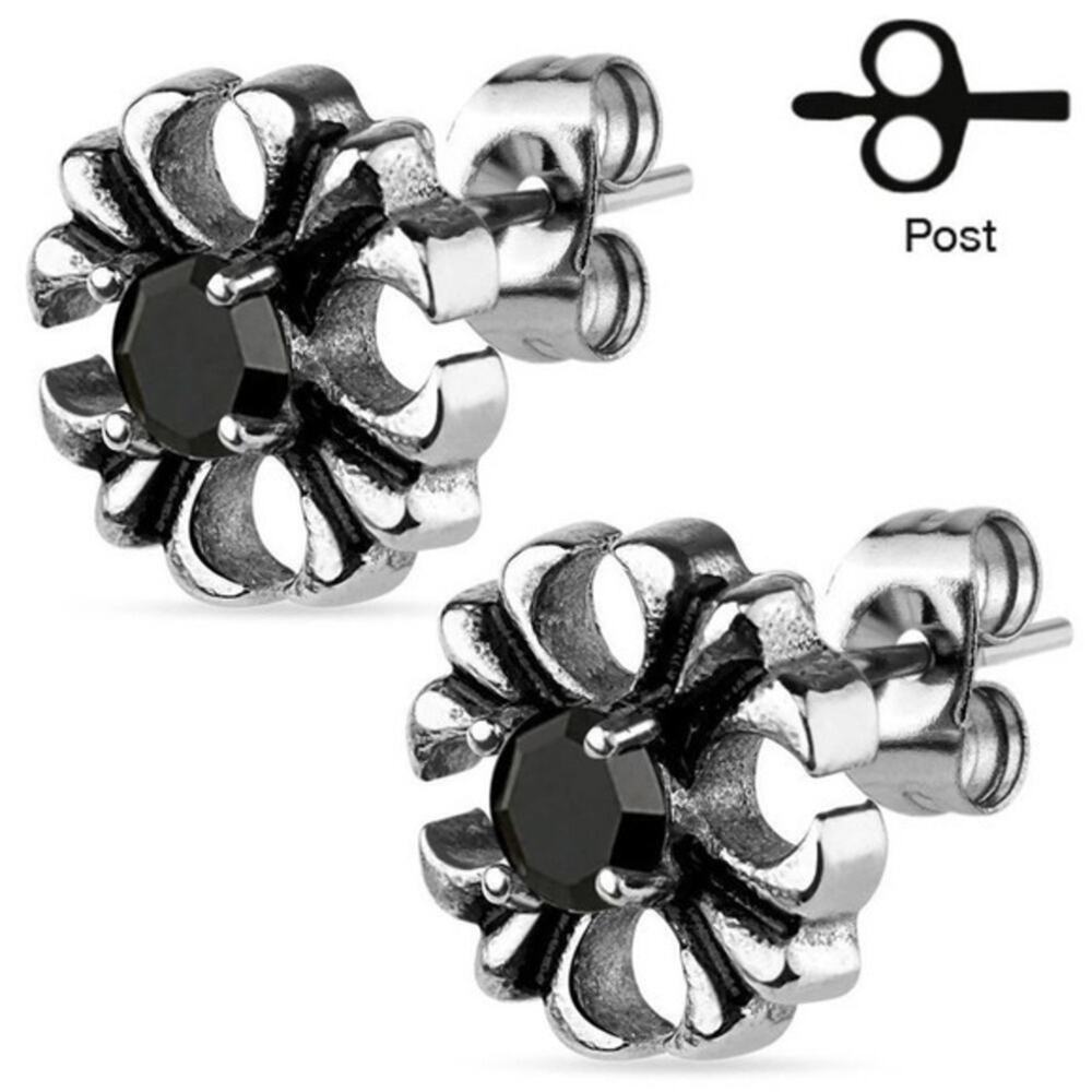 New stainless celtic cross earrings